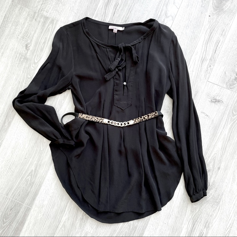 Silk tunic with ties